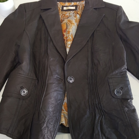 wilson leather blazer